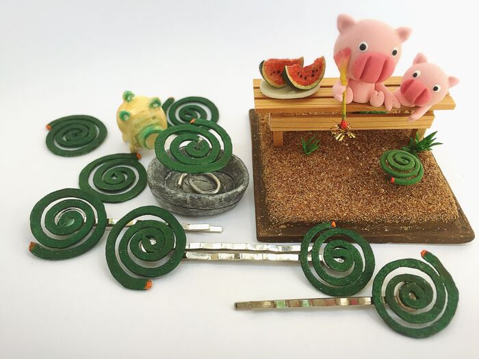 ダイソーワイヤーでハンドメイド!日本の夏?ピン留め