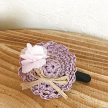 セリアで手作りヘアアクセ!麦わら帽子の髪飾り