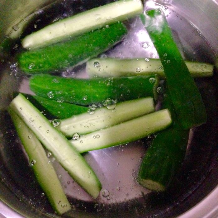 野菜はさっと茹でてます*