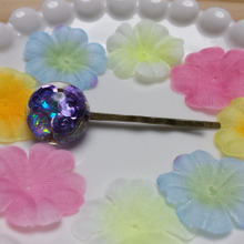 100均ハンドメイド!プチプラ☆レジンのヘアピン
