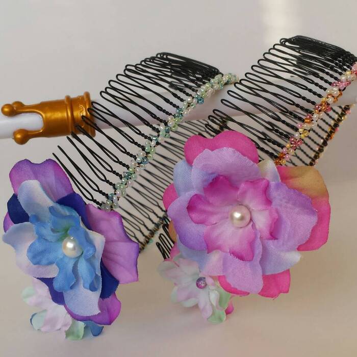 プチプラ簡単ハンドメイド!紫陽花のカチューシャ
