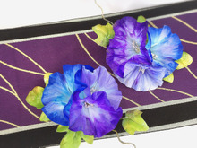 ダイソー造花をリメイク!水彩画みたいな朝顔ヘアクリップ