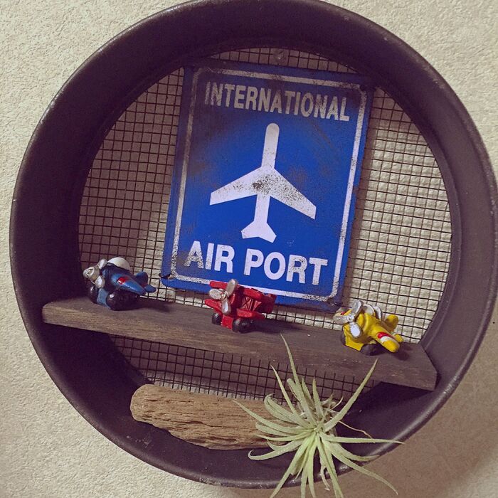 100均の土ふるいを男前にリメイク