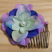 100均ハンドメイド☆紫陽花のミニコーム