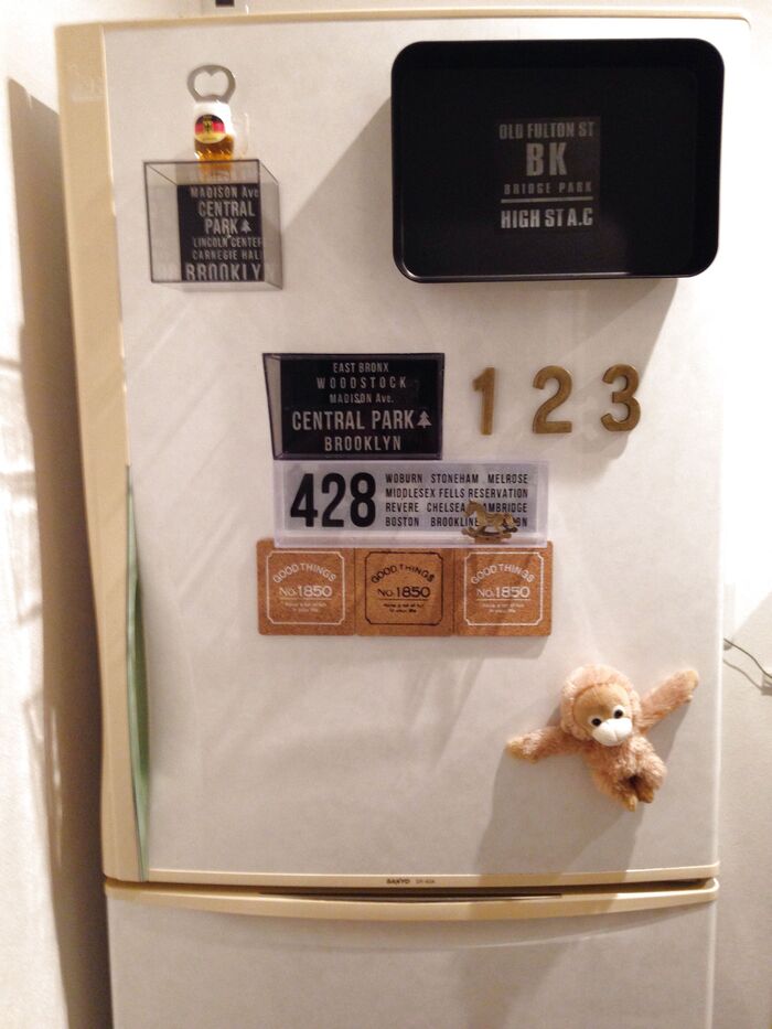 冷蔵庫にペタッと収納!