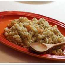 バジル香る♪彩りえびピラフ*レシピ