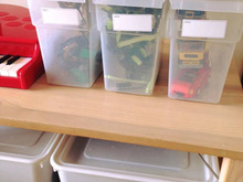 ダイソーでレゴ収納。ケース3つの蓋にサイズぴったりだった物!