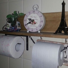 100均だけでトイレにディスプレイできるペーパーホルダーをDIY!