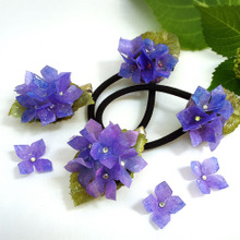 100均レジンとコピー用紙で手作り!紫陽花のアクセサリー