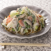 牛乳で作る!?白いあんかけやきそばレシピ