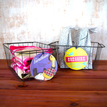 簡単すぎ☆セリアのコースターでカフェ風見せ収納カゴ