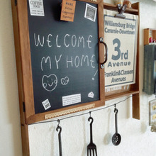 100均グッズでDIY♪時刻表やプリントを可愛く収納ボード♡