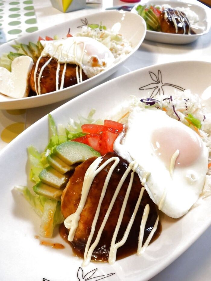 ヘルシー☆高野豆腐で和風ロコモコ丼のレシピ