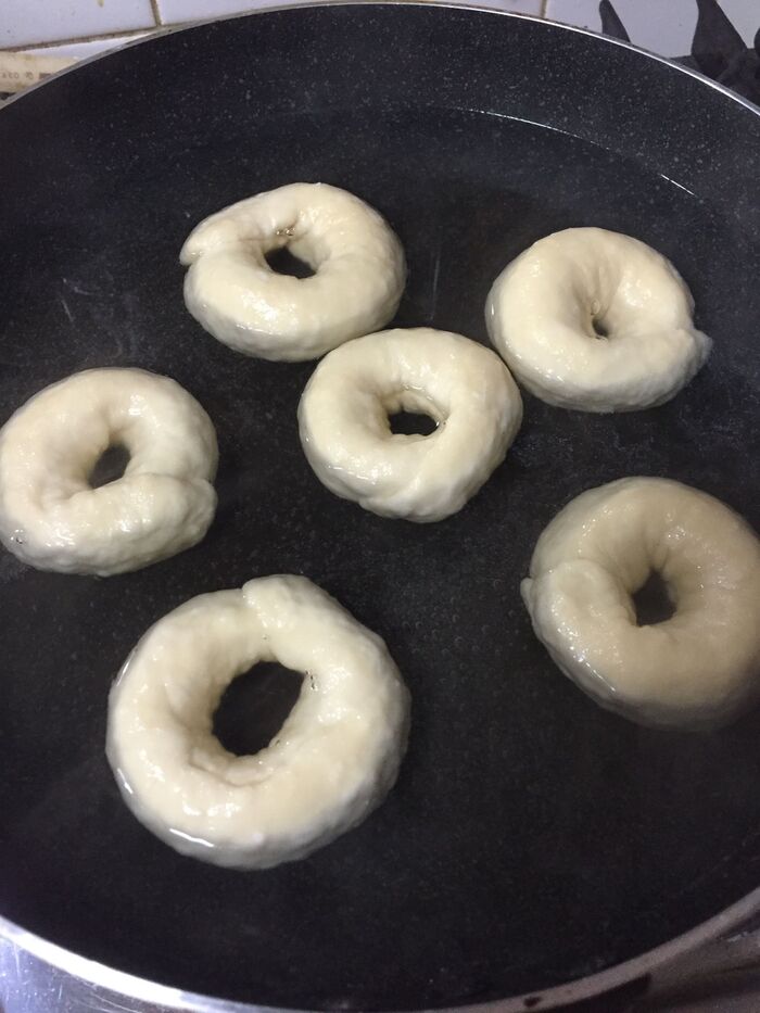 片面1分づつ茹でます