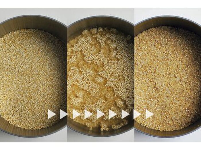 2. キヌアを炊く