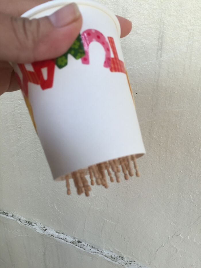 ひっくり返しても落ちない!