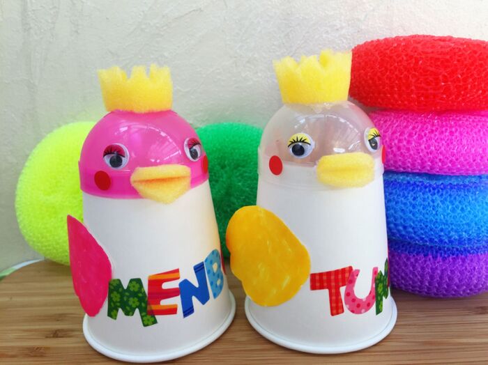 紙コップでハンドメイド!便利で可愛い鳥さんカップ