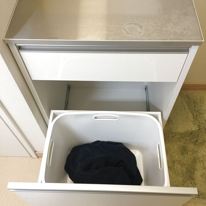 洗濯物入れの完成!!