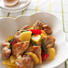 『鶏肉とじゃがいものゆず胡椒炒め』大人向き作り置き♪父の日にも