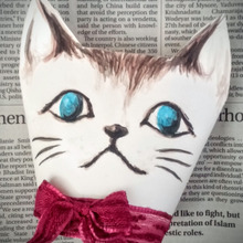 紙コップで猫パッケージをハンドメイド