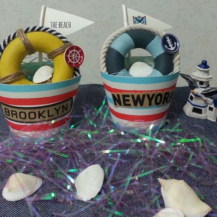 紙コップでハンドメイド!ヨットの入れ物で夏ギフト