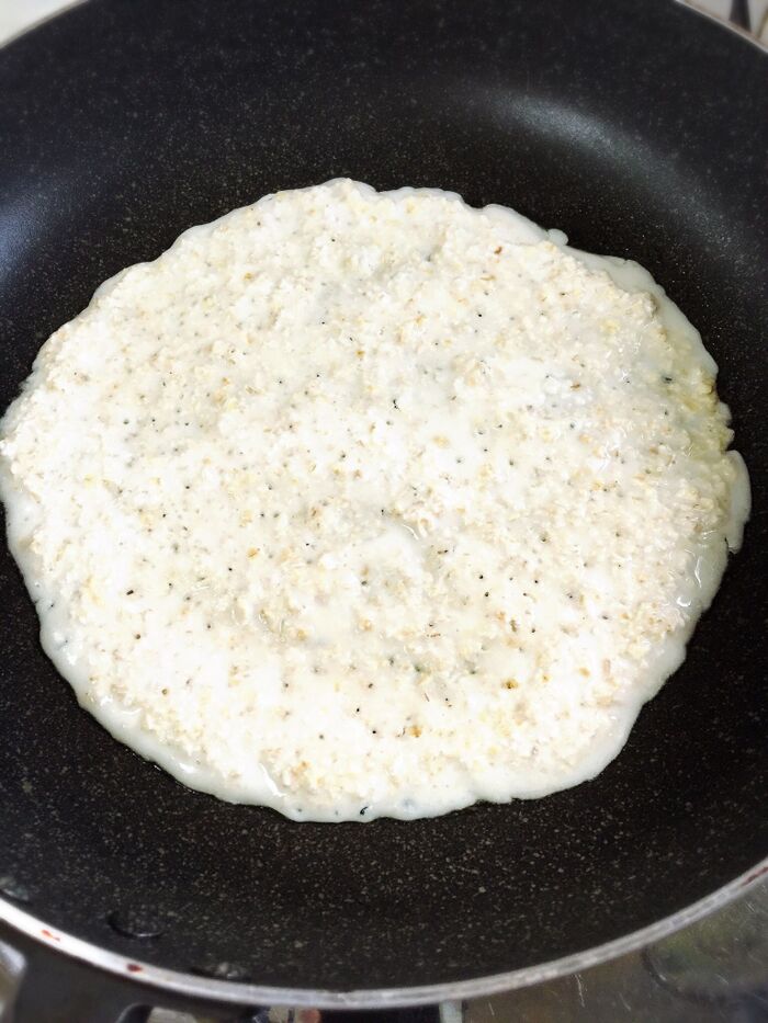 生地を焼きます。