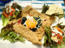 ダイエット効果抜群のオートミールを美味しくオシャレにガレットで!