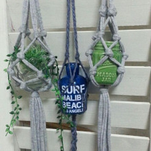 今度はミニバージョン!中身と糸を楽しむプランツハンガー第二段