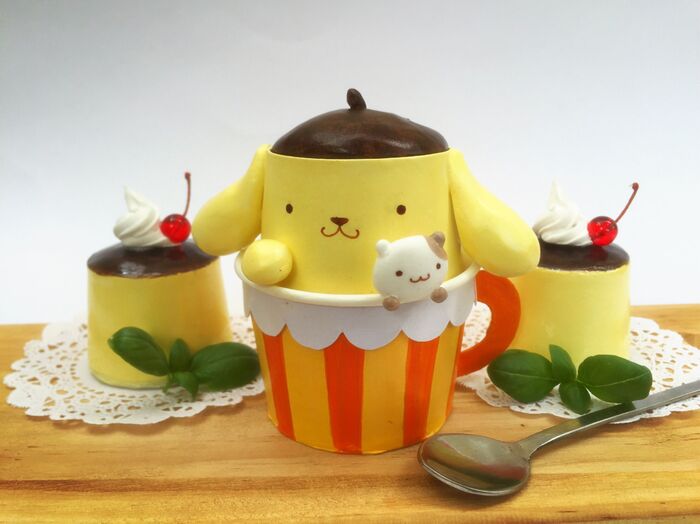 紙コップでポムポムプリンカフェカップの作り方