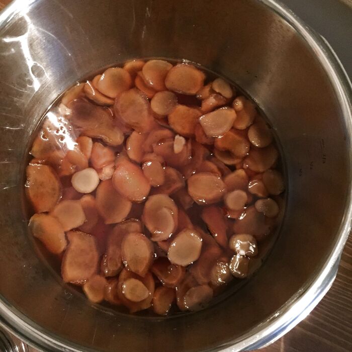 3.圧力鍋で加圧します