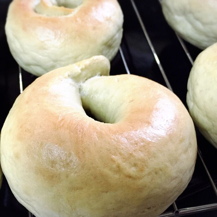 抹茶豆腐ベーグル