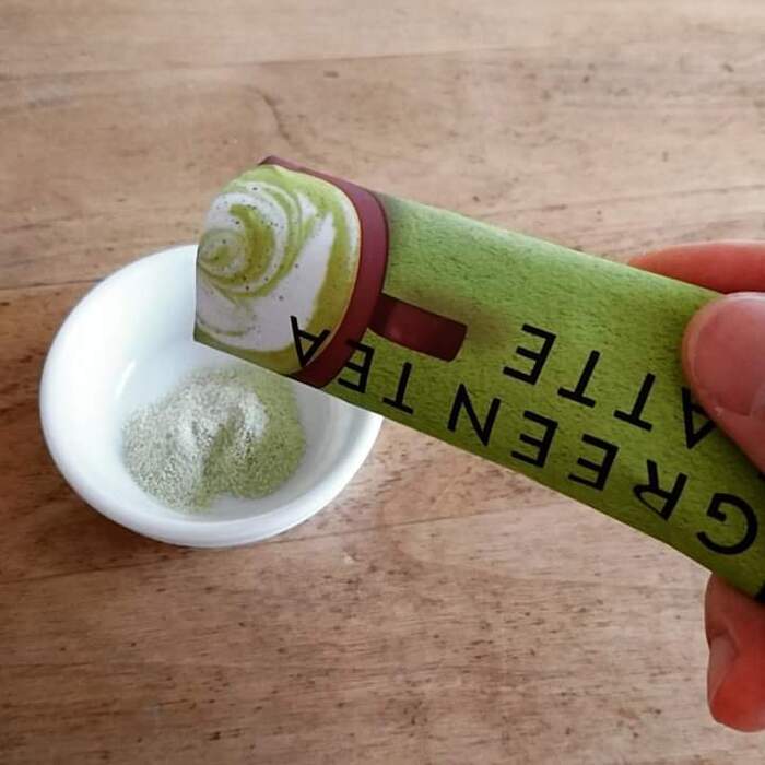 インスタントの抹茶ミルクパウダーでOK♥