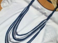 100均Tシャツヤーンで☆夏の爽やかアクセ