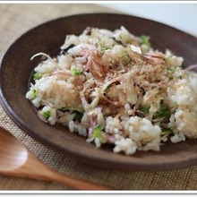 ゴーヤと茗荷の混ぜごはん☆