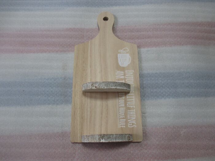 ③ウッドベースを両面テープでくっつける。