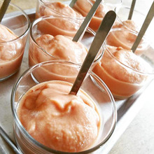 おうちカフェ❗ミキサーひとつで簡単デザート♥トマトと豆乳de美フローズン