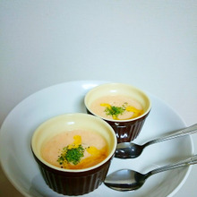 火を使わず混ぜるだけ!豆腐とトマトの冷製スープ