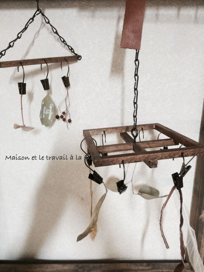 ドライを吊り下げたら可愛いです