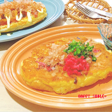 糖質OFFで夏バテ解消☆大豆粉と大和芋の油揚ボートの豆乳お好み焼き♡