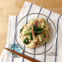 茗荷と梅干しでさっぱり♪ササッと簡単♪おかずにもなっちゃう*美サラダ