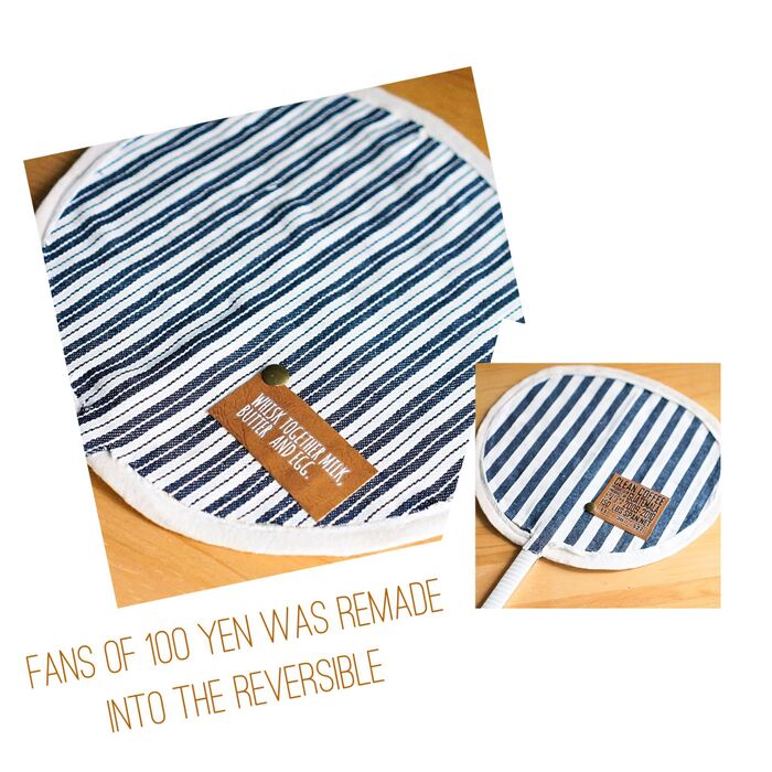 同じイメージだけどリバーシブルのうちわが完成!