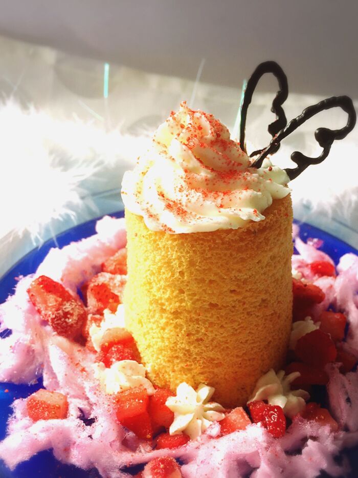 いつものおやつにチョイ足しでカフェ風天使のシフォンケーキ!