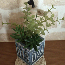 5分で完成☆オール100均グッズで☆フェイクグリーンのインテリア雑貨