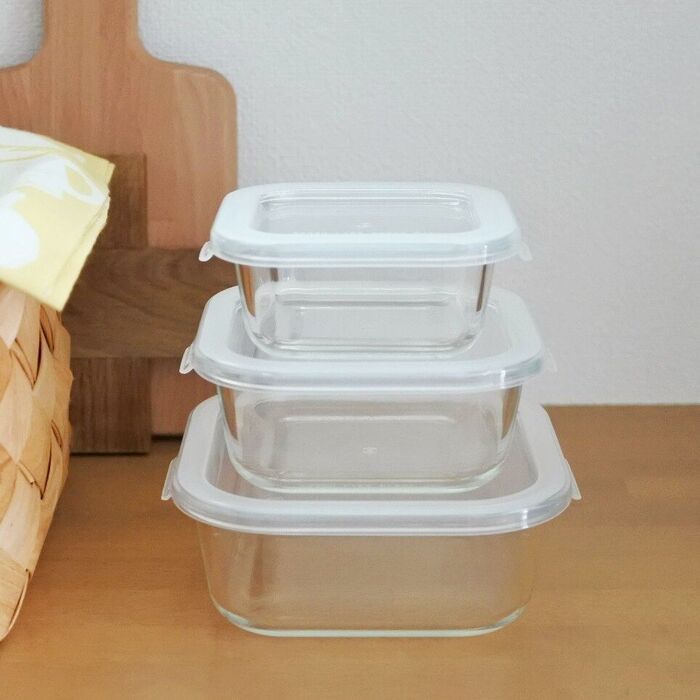 シンプルでずっと使える!ガラスの保存容器