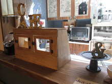 100均ハンドメイド!カウンター上で活躍☆ショーケース風