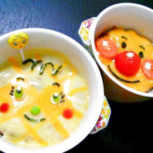 【キャラご飯】メロンパンナちゃんとアンパンマンのドリアの作り方!