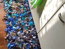 結ぶだけで簡単手作り♪シャギーラグ