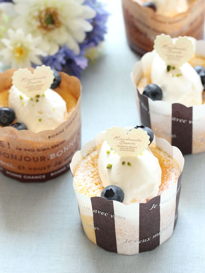 ふわふわ♡絶品!カップで作る☆ヨーグルトスフレケーキ