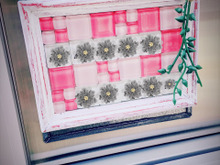 100均ガラスタイルで表札を作ってみました♡