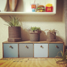 100均ダイソーのボックスを、ニスや取っ手で可愛いくアレンジ